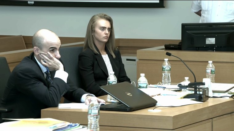 Image: Michelle Carter sits in court on day 2 of her trial in Massachusetts