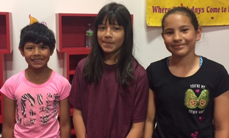 Mili, her sister Alina, and their friend/teammate Amory.