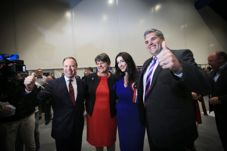 Image: Members of the Democratic Unionist Party