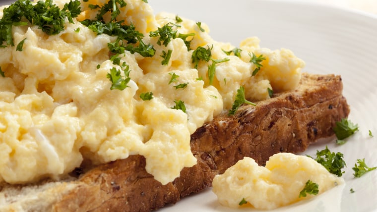 It might take some time to master the perfect softly scrambled eggs, but it's definitely worth it.