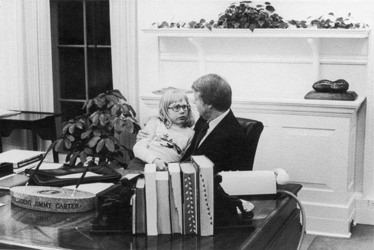 President Carter &amp; Daughter In Oval Office