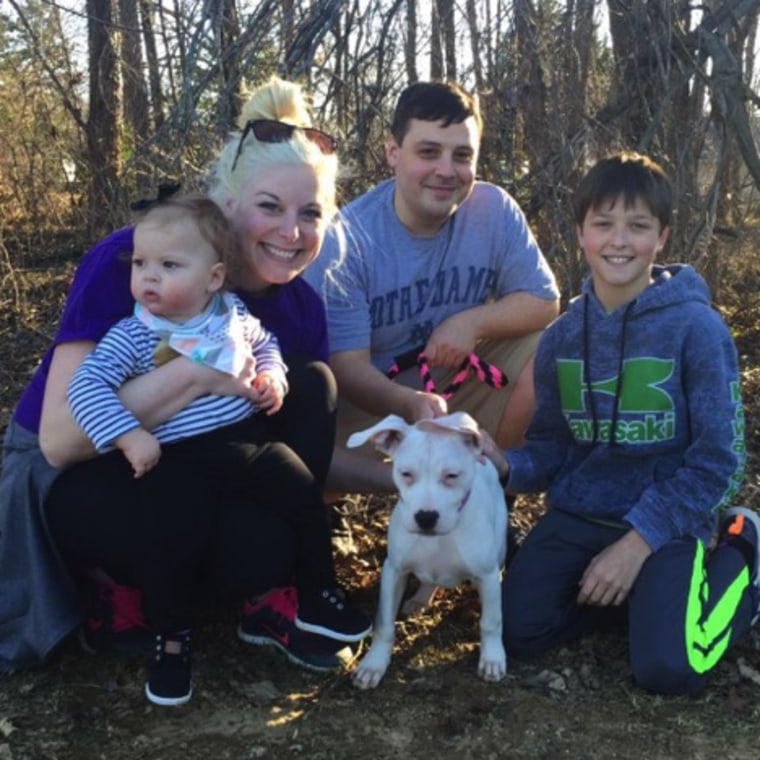 Isbell with his partner, Amy, his daughter, Jordan, 2, and his stepson, Zach, 12.