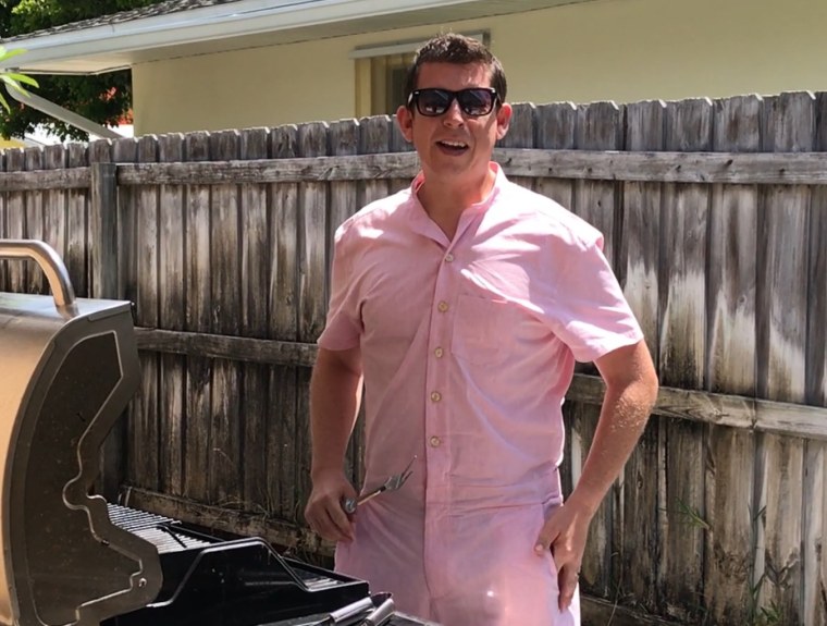 My wonderful husband rocking his RompHim.