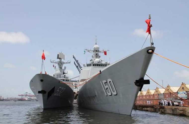 Image: Chinese warships arrive in Karachi, Pakistan