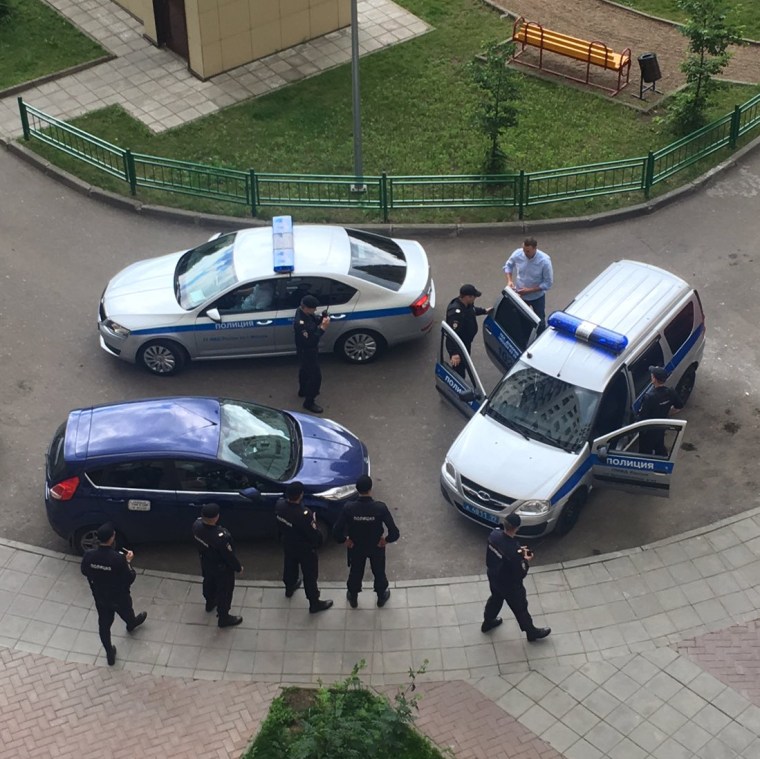 Image: Alexei Navalny is detained at his home in Moscow