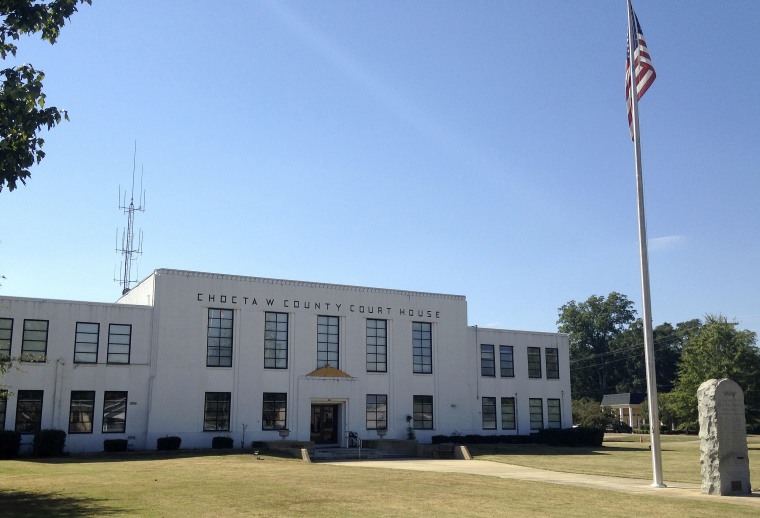 Image: The Choctaw County courthouse in Ackerman, Mississippi.