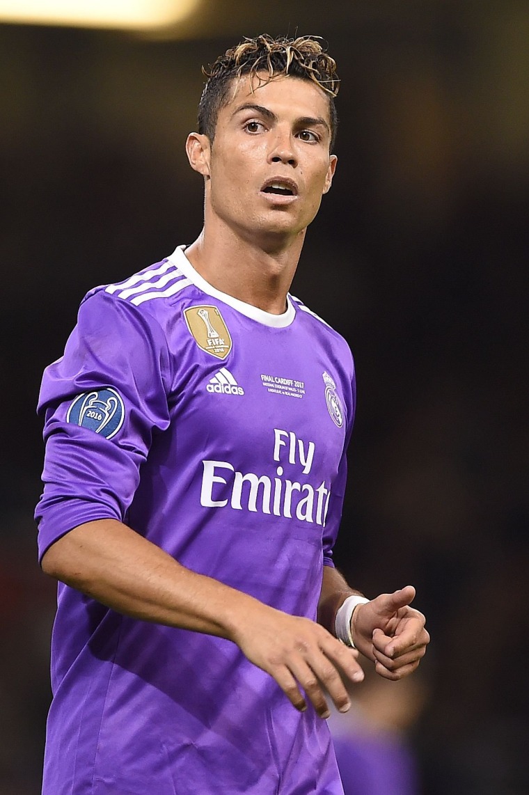 Cristiano Ronaldo Real Madrid 2016 2017 Purple Long Sleeve Jersey