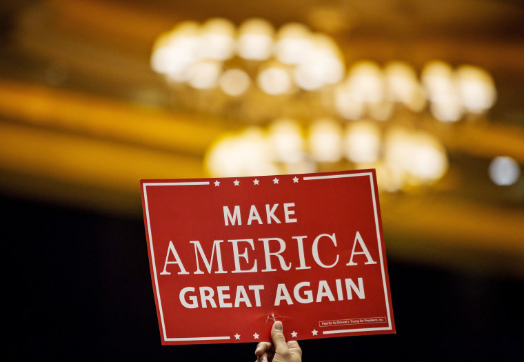 Image: Make America Great Again campaign rally sign