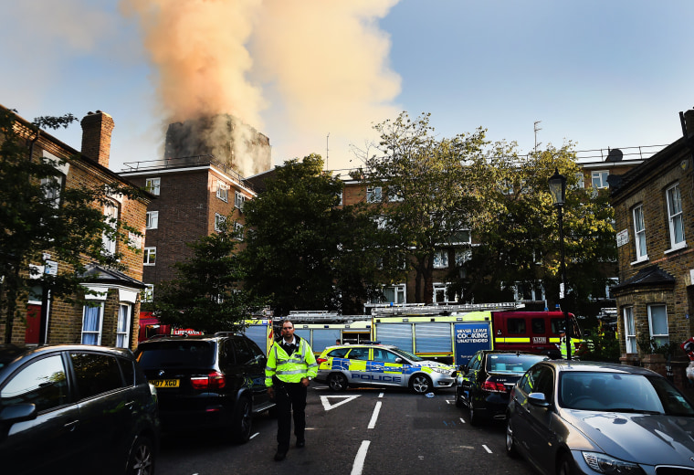 Image: Fire at Lancaster West Estate in London