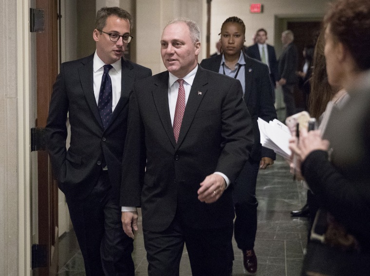Image: Steve Scalise arrives for a Special GOP Leadership Election on Capitol Hill in Washington