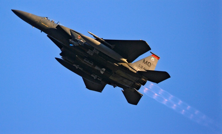Image: FILE PHOTO: A US Air Force F-15 fighter jet