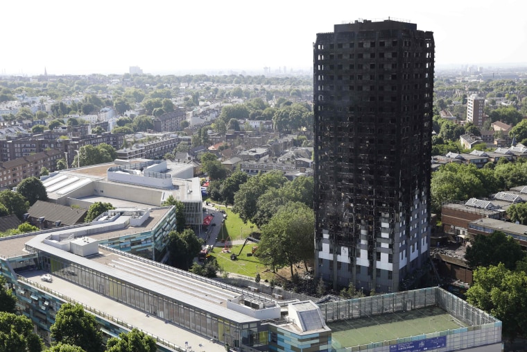 Image: The remains of Grenfell Tower