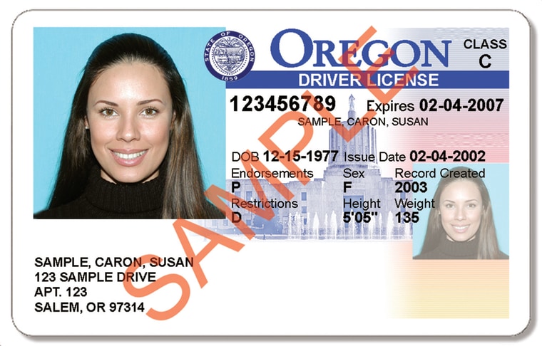 Image: Oregon DMV