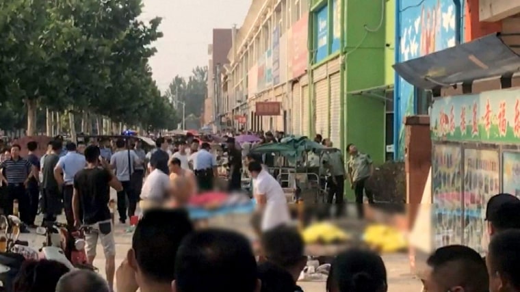 Image: China kindergarten explosion