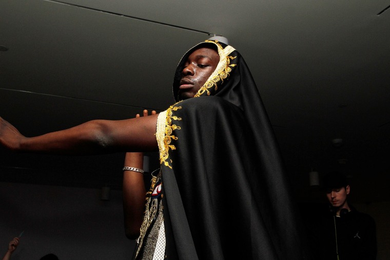 Image: Rapper Le1f performs at the Brooklyn Museum's 4th annual Brooklyn Artists Ball