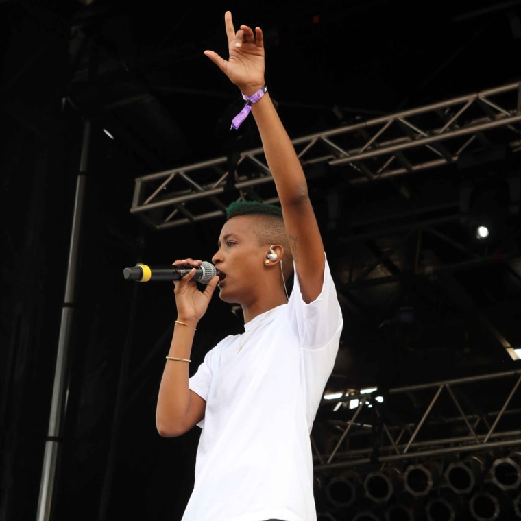 Image: Syd Bennett with The Internet performs during ONE Musicfest 2015 at Aaron's Amphitheater at Lakewood on Sept. 12, 2015, in Atlanta.