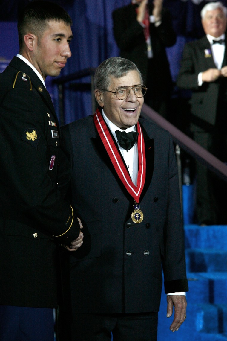 Image: Jerry Lewis at the Ellis Island Medals of Honor Ceremony