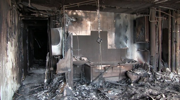 Image: West London tower block fire aftermath