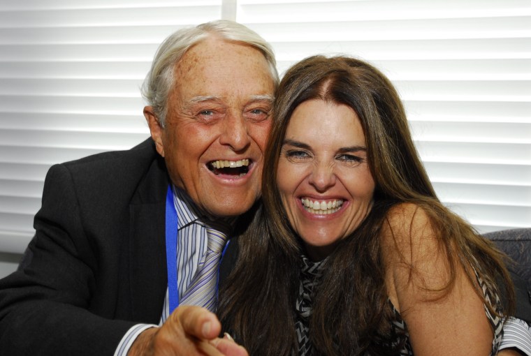 Maria Shriver with her dad