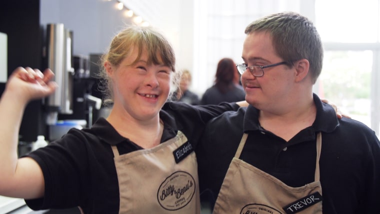 A coffee shop in Wilmington, North Carolina called "Bitty and Beau's" provides employment opportunities for staffers with intellectual and developmental disabilities.