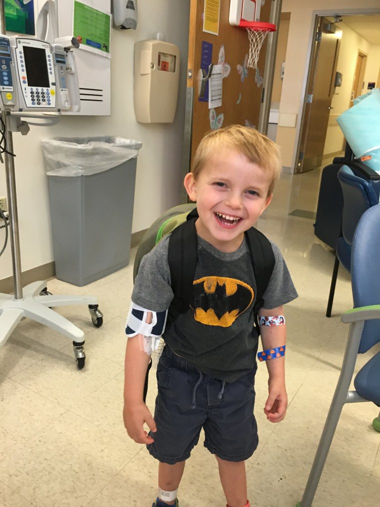 Ari in August 2016 when he was placed on the transplant list for a new heart. 