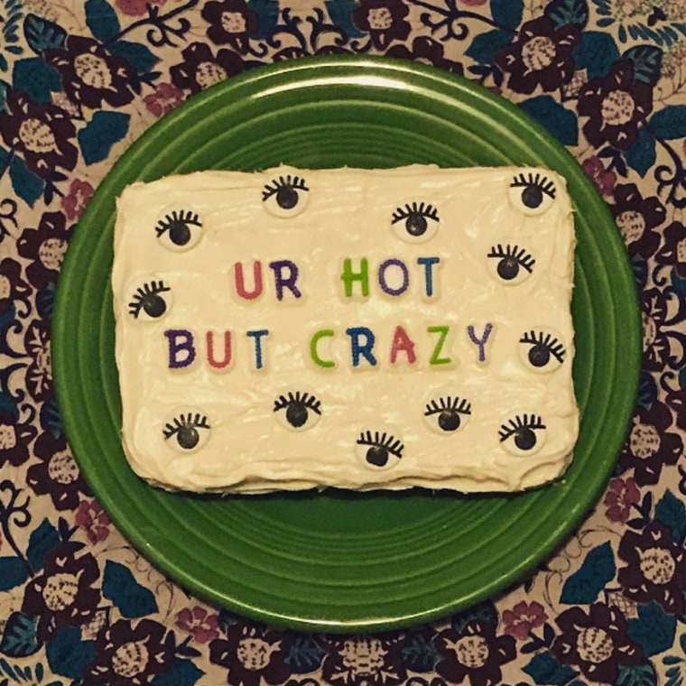  Kat Thek, a copywriter in New York, runs Troll Cakes, which sends cakes decorated with mean internet comments on them to the people who wrote them. 