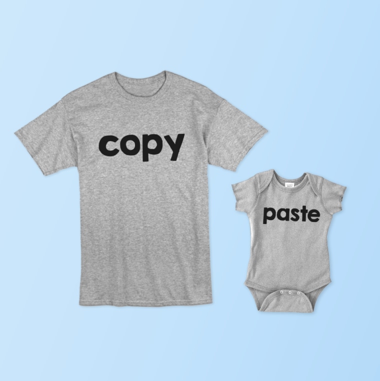 Copy Paster Tee and Onesie