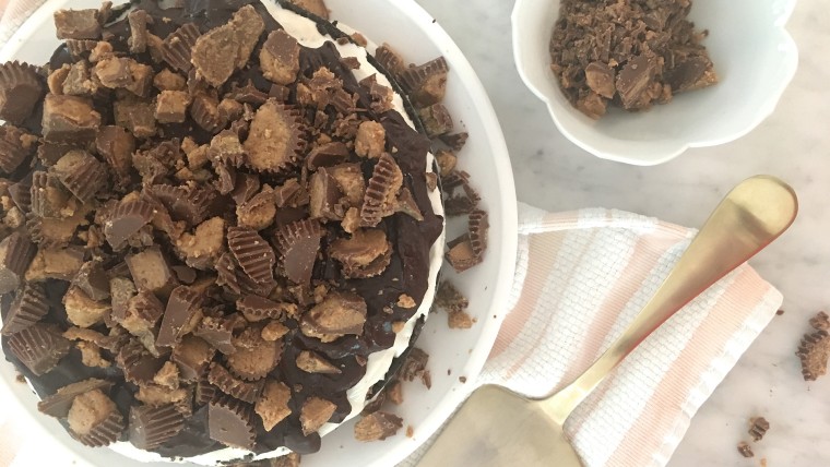 Siri Daly's peanut butter ice cream birthday cake for Carson