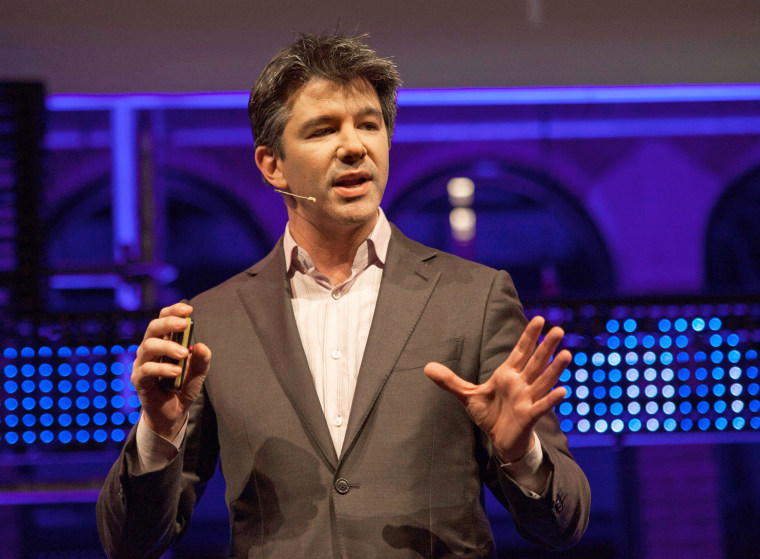 Travis Cordell Kalanick, co-founder of Uber, speaks in Amsterdam, The Netherlands in 2016.
