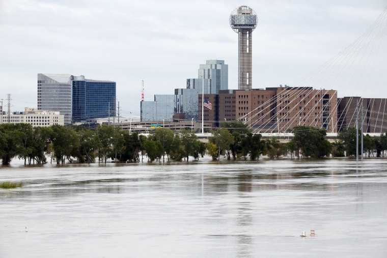 A view of the Dallas, Texas skyline. 