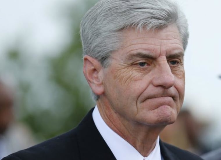 FILE PHOTO: Mississippi, Governor Phil Bryant arrives to attend B.B. King's funeral in Indianola, Mississippi