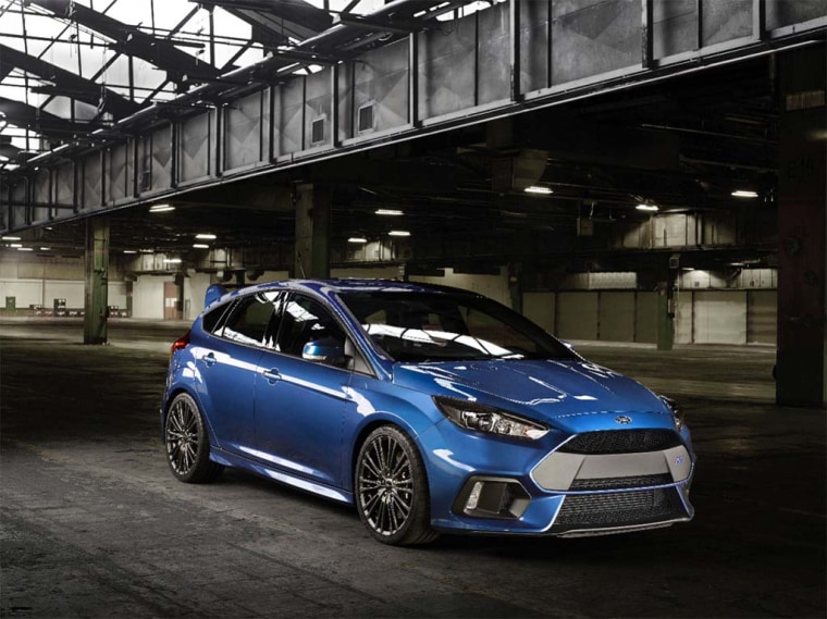 The Ford Focus RS has three times as much power as a regular Focus.