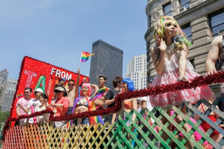 A float representing Taiwan was part of the 2016 NYC Pride March, but organizers this year were able to secure more than $12,000 through crowdfunding for their float.