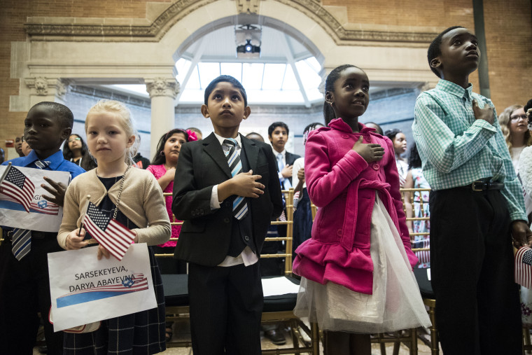 Children's Citizenship Ceremony Held At The Bronx Zoo In New York