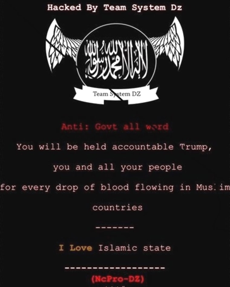 IMAGE: Pro-ISIS message on Ohio sites