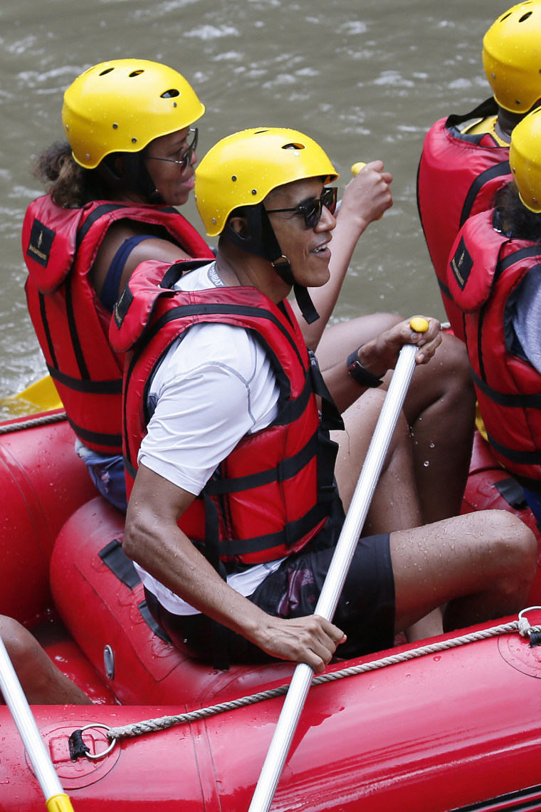 Former US president Barack Obama on holiday in Bali, Indonesia