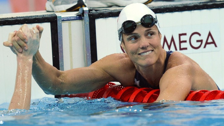 US swimmer Dara Torres competes at the Olympics