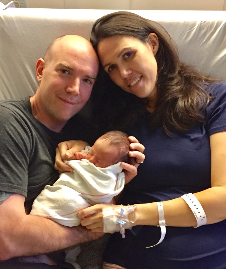 Josh arrived in the United States after a 10-hour flight from South Korea and saw Malisa in recovery. They visited their newborn son, Connor, for the first time together.