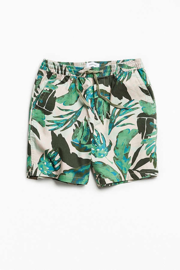 UO Max Printed Elastic Waist Short