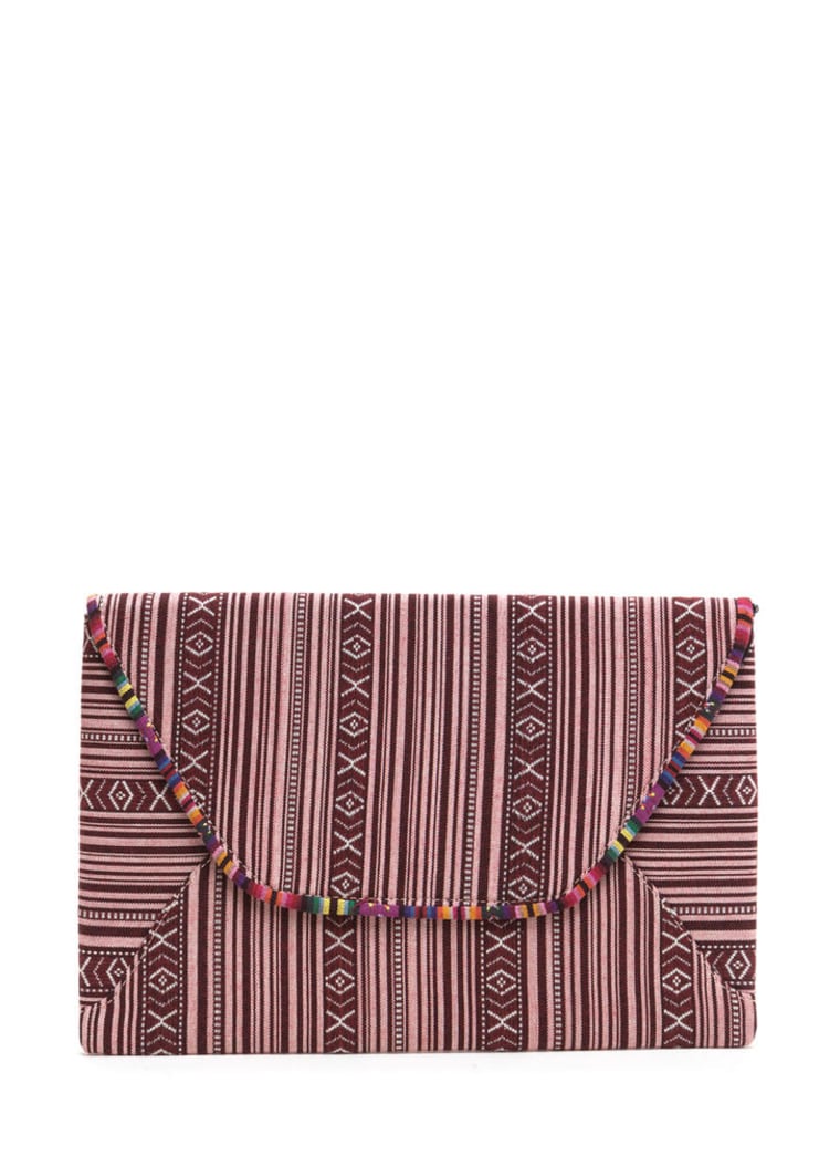Faraway Place Woven Envelope Clutch