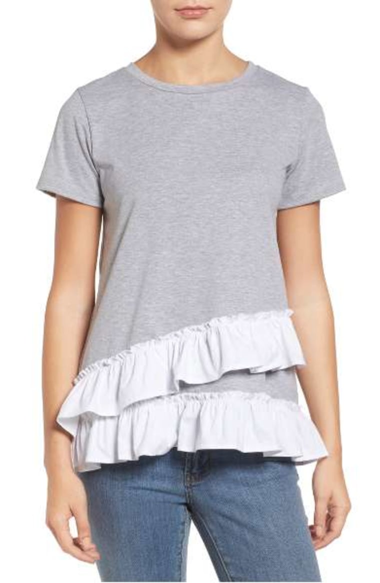 Poplin Ruffle Tee