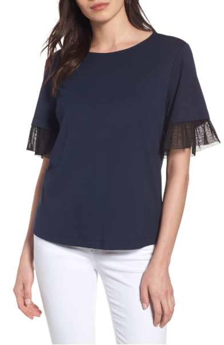 Tulle Trim Tee