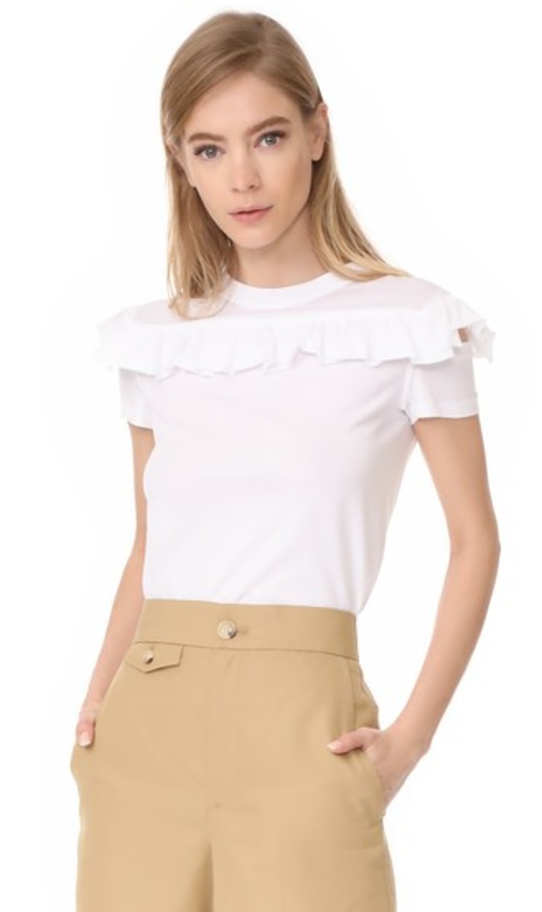 Helmut Lang Ruffle Tee