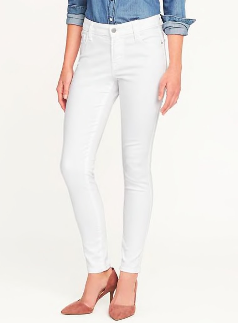 old navy white jeans stain resistant