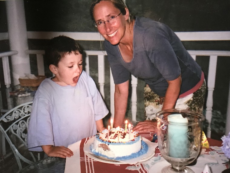 Jesse Lewis, pictured here with his mom, Scarlett, would have turned 11 years old this Friday, June 30, if he had survived the massacre at Sandy Hook Elementary School. 