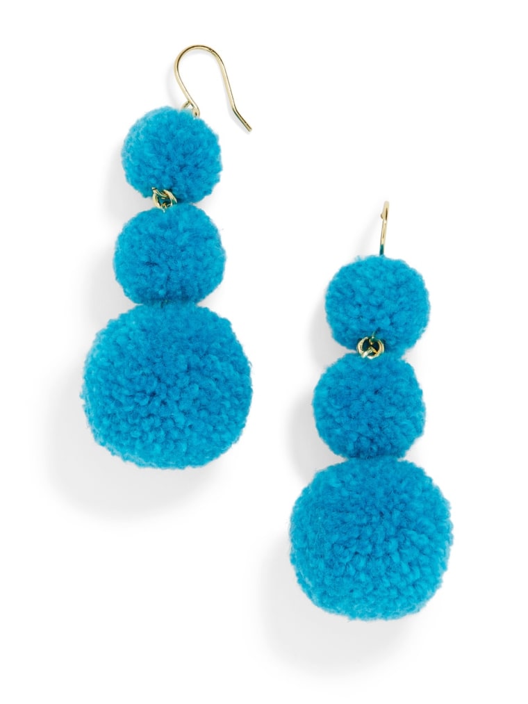 BaubleBar pom pom crispin earrings