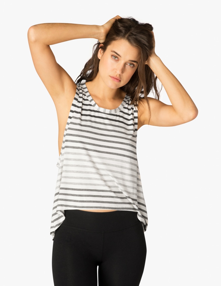 Bring It Ommmbre Striped Muscle Tank