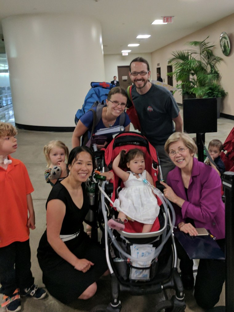 The Morrisons and Hung family have visited Capitol Hill five times and met with seven senators to talk about health care.