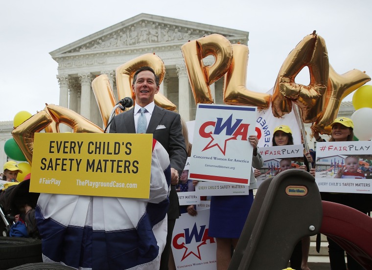 Image: Ralph Reed speaks during a rally in front of the Supreme Court