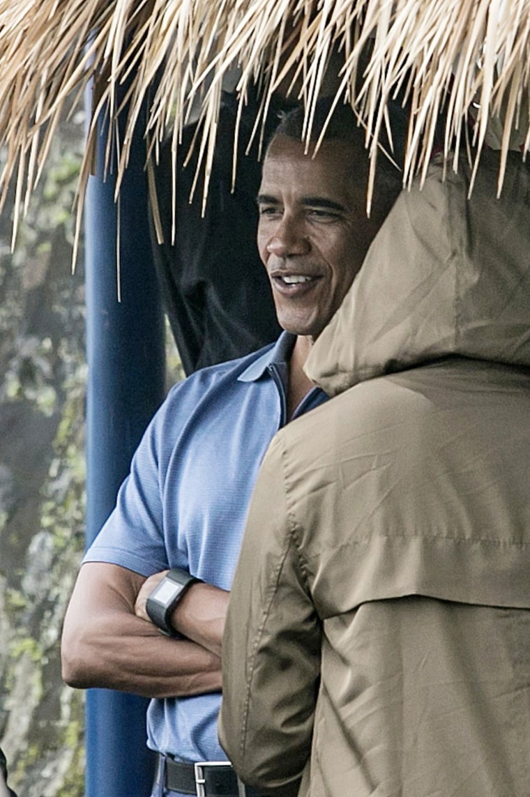 Image: Obama visits Jatiluwih rice terrace in Bali